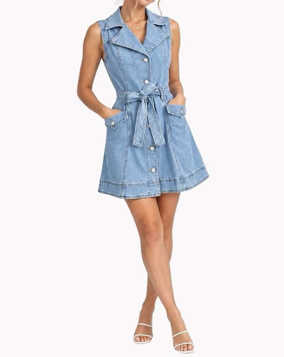 Country Denim Light Blue Denim Dress