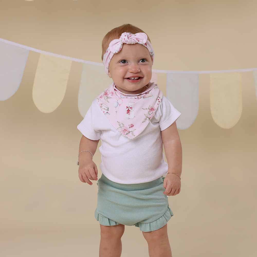 Alice’s Tea Party Organic Dribble Bib