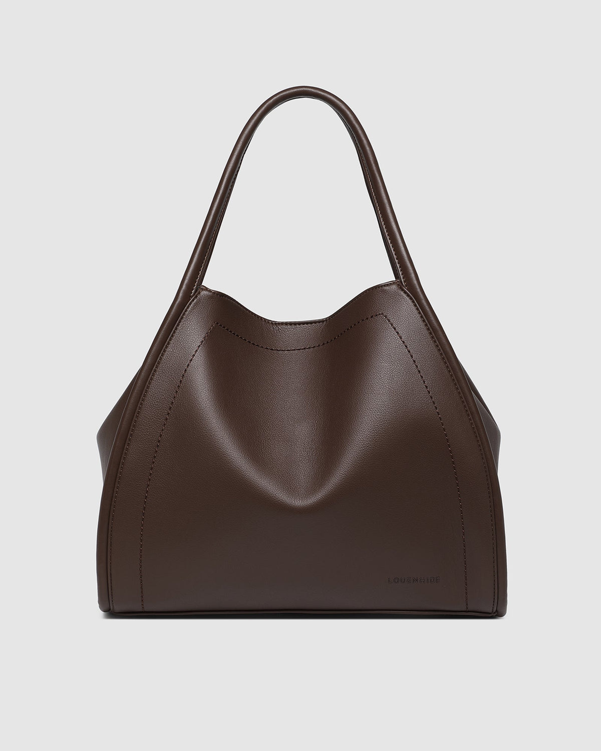 Sutton Shoulder Bag – Chocolate Vegan Leather Slouch Bag