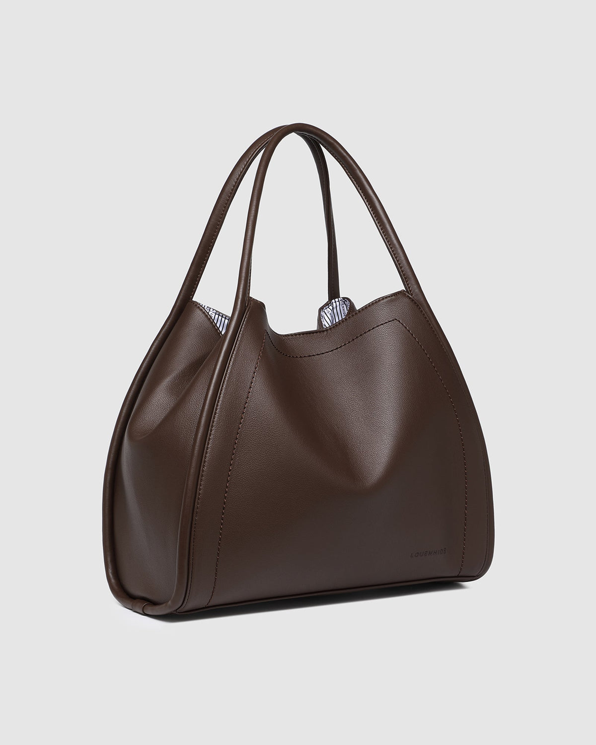 Sutton Shoulder Bag – Chocolate Vegan Leather Slouch Bag