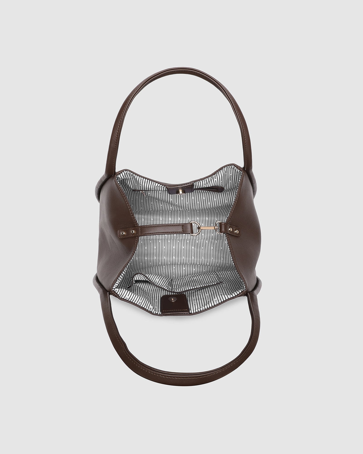 Sutton Shoulder Bag – Chocolate Vegan Leather Slouch Bag