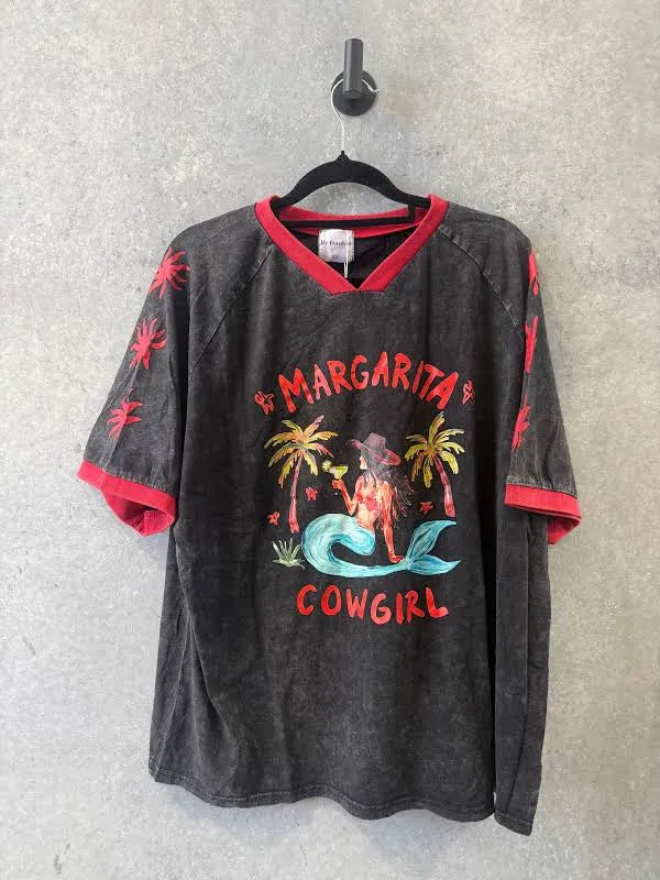 By Frankie Margarita Cowgirl Tee Black