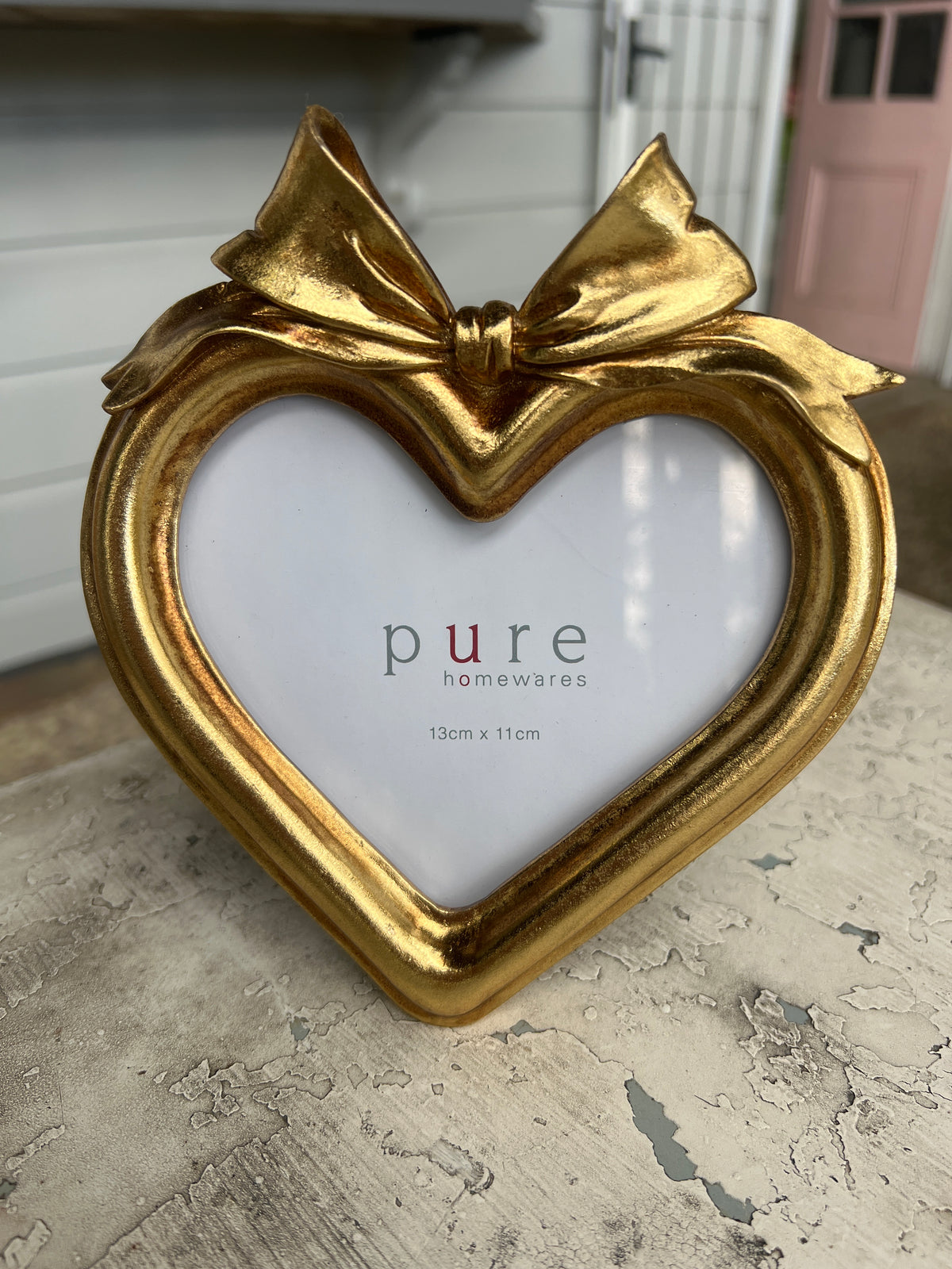Dubois Gold Resin Heart Photo Frame | Decorative Homewares