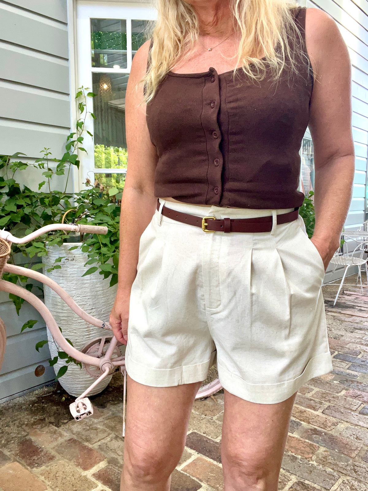 Oatmeal Dress Shorts