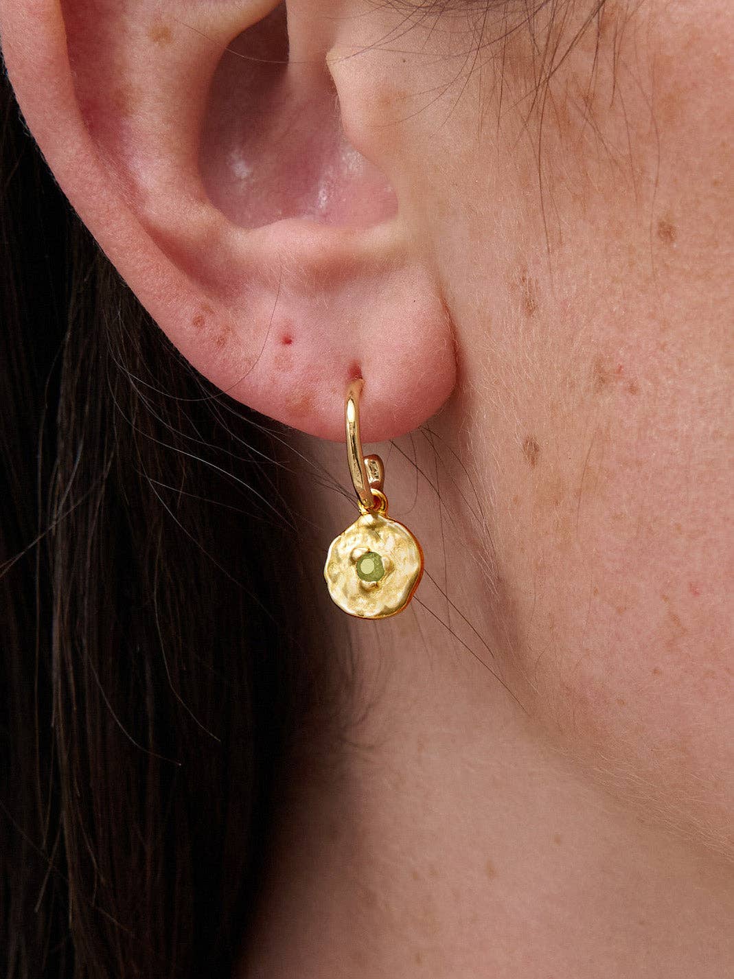 Birthstone 18K Gold Plated Earrings: NOV