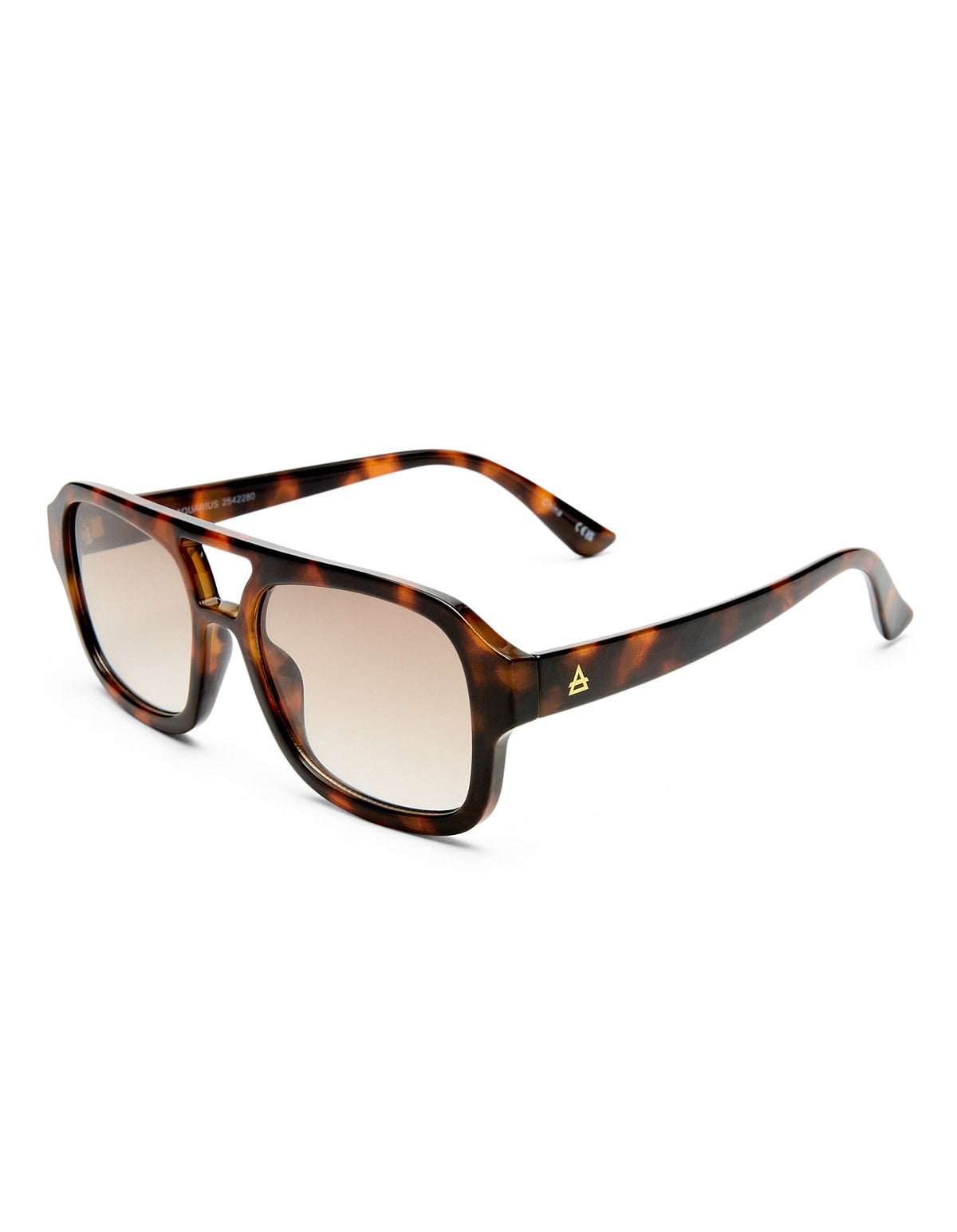 Aquarius Sunglasses – Dark Tort Rectangular Aviator Sunglasses