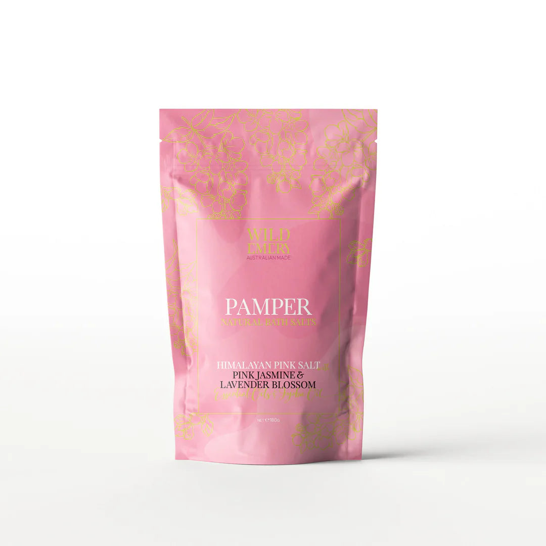 WILD EMERY
PAMPER NATURAL BATH SALTS