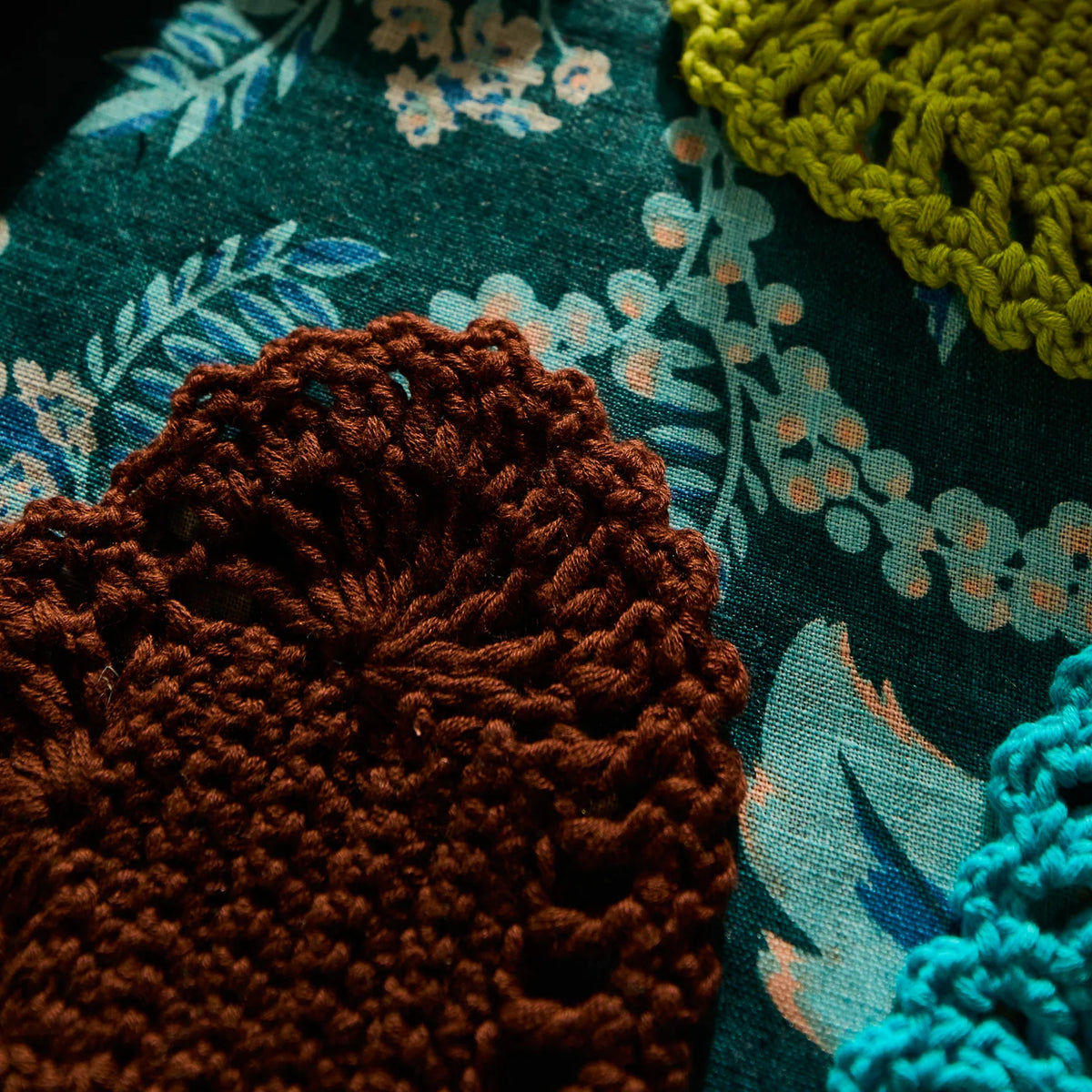 Millie Crochet Coaster – Sienna | Sage x Clare Cotton Coaster
