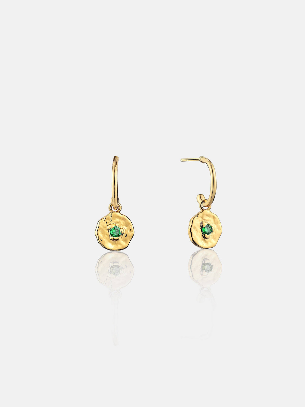 Birthstone 18K Gold Plated Earrings: DEC