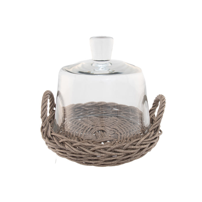 Annette Woven Tall Round Cloche - Small
