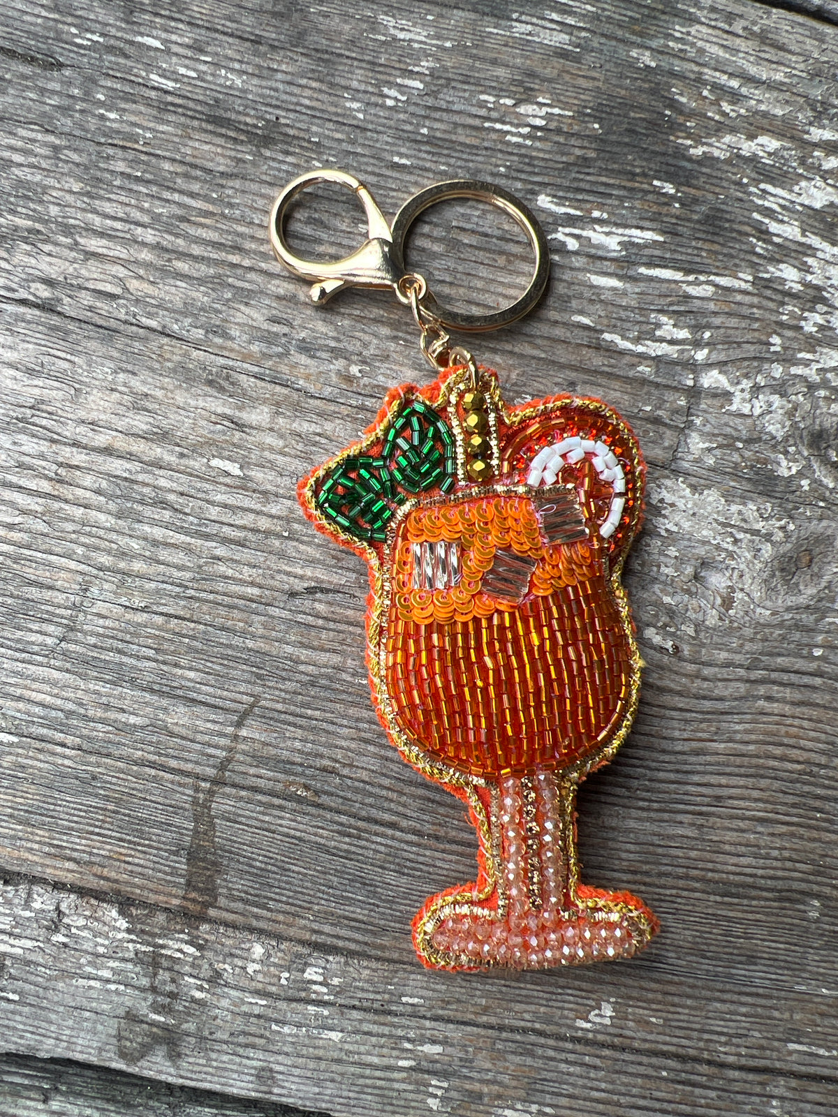 Drink beaded keychain by Zoda