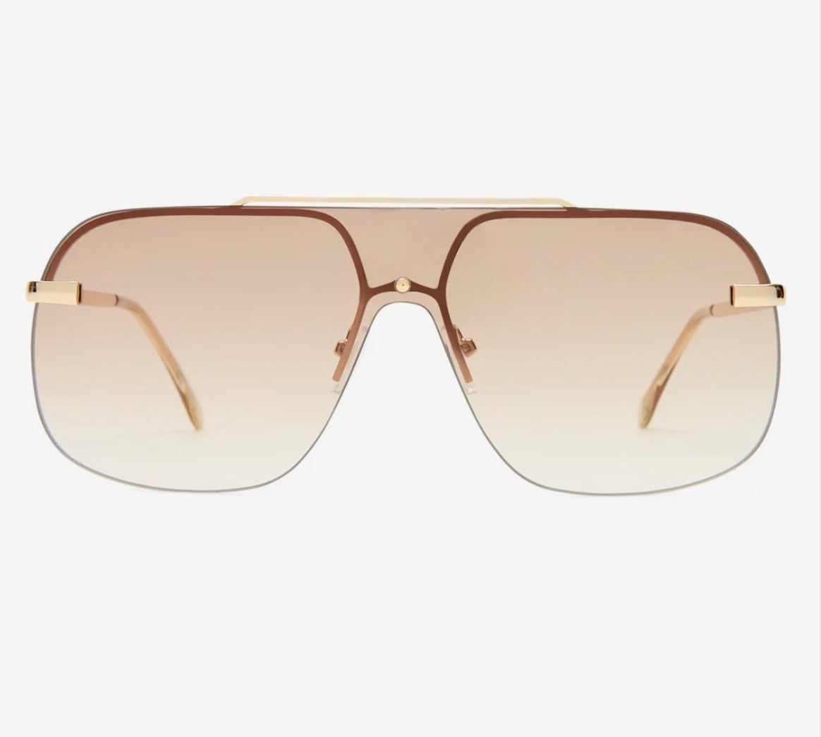 Venatici Sunglasses – Bright Gold Shield Sunglasses