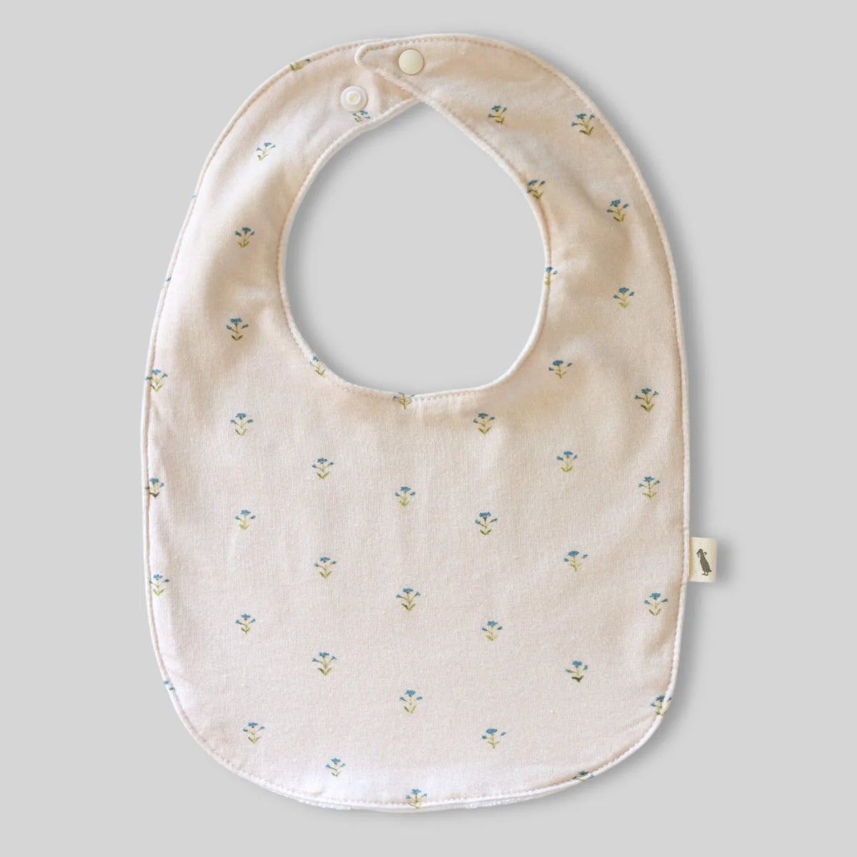 Blue floral bib