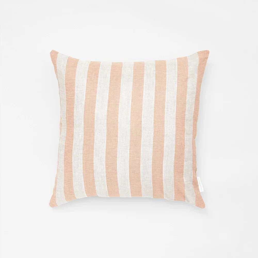 Stripe rose square cushion
