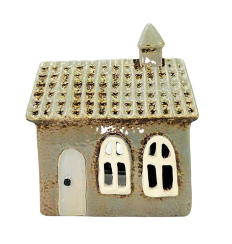 Arched Window Cottage Ceramic Tealight Holder