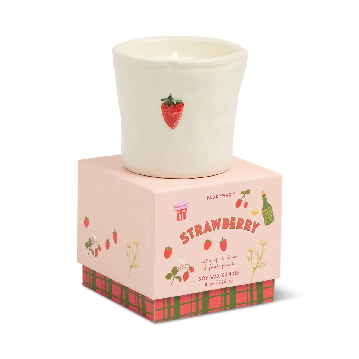 Bistro Ceramic Candle Strawberry