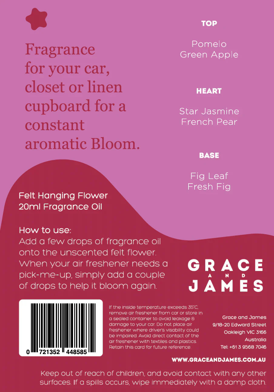 Turkish Fig and Pear Felt Air Freshener
