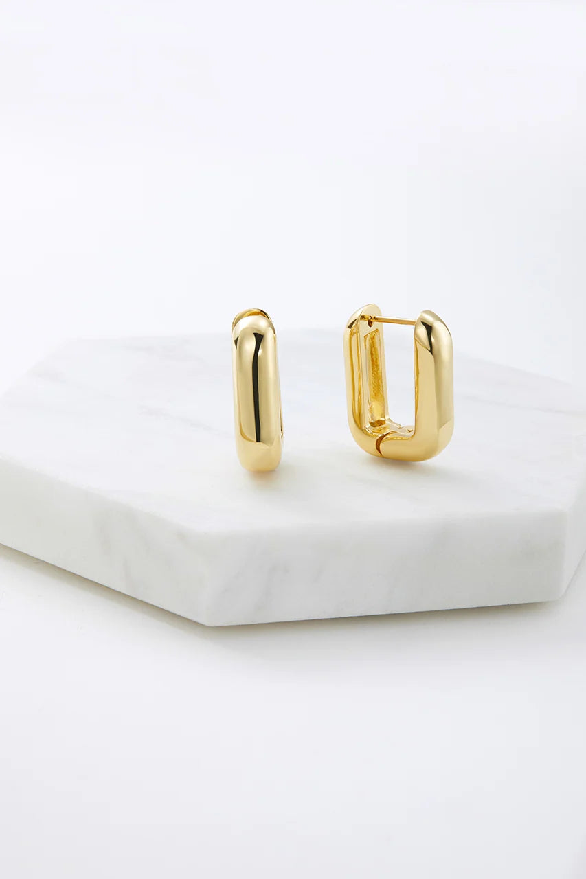 Eden Hoop Earrings – Gold | Zafino 18K Gold Plated Hoops