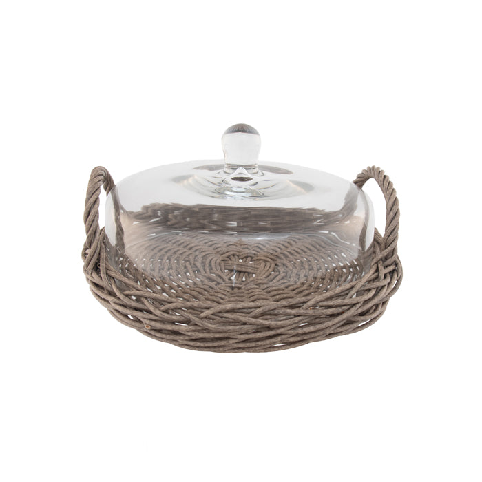 Annette Woven Wide Round Cloche - Small