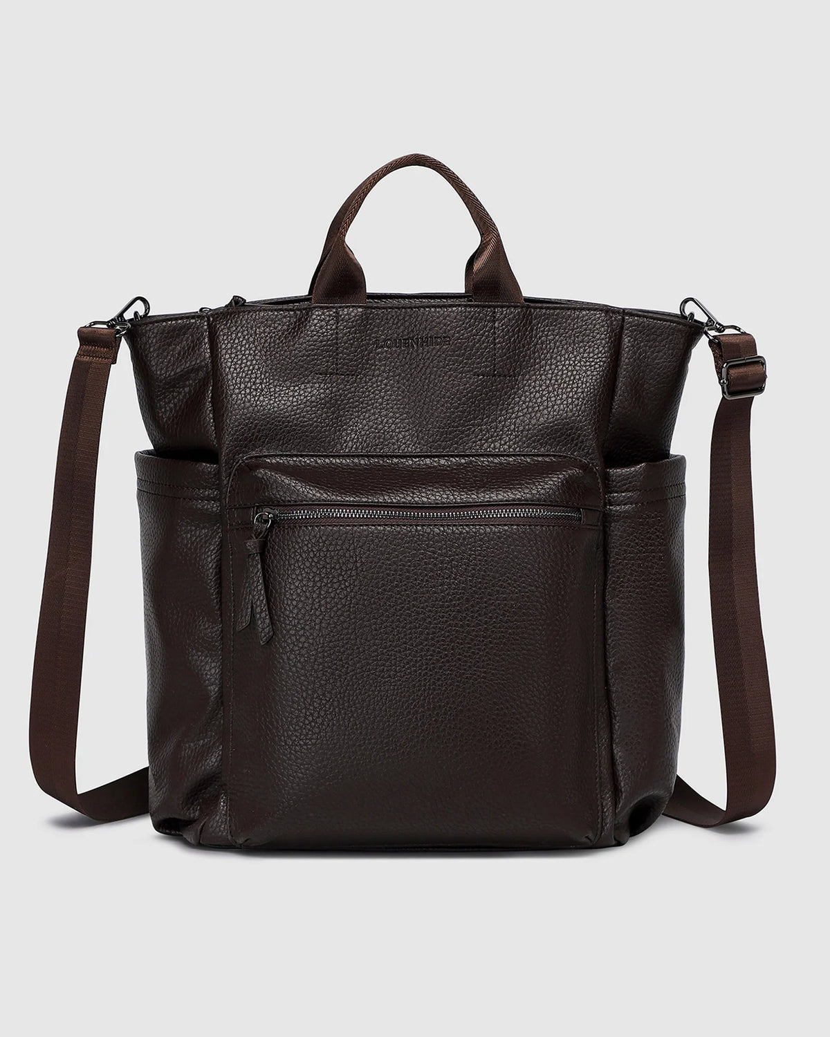 Bronx Backpack – Chocolate Vegan Leather Convertible Backpack