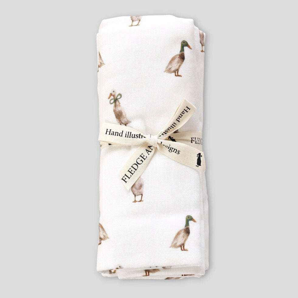 Baby Burp Cloth 2 Pack - Duck
