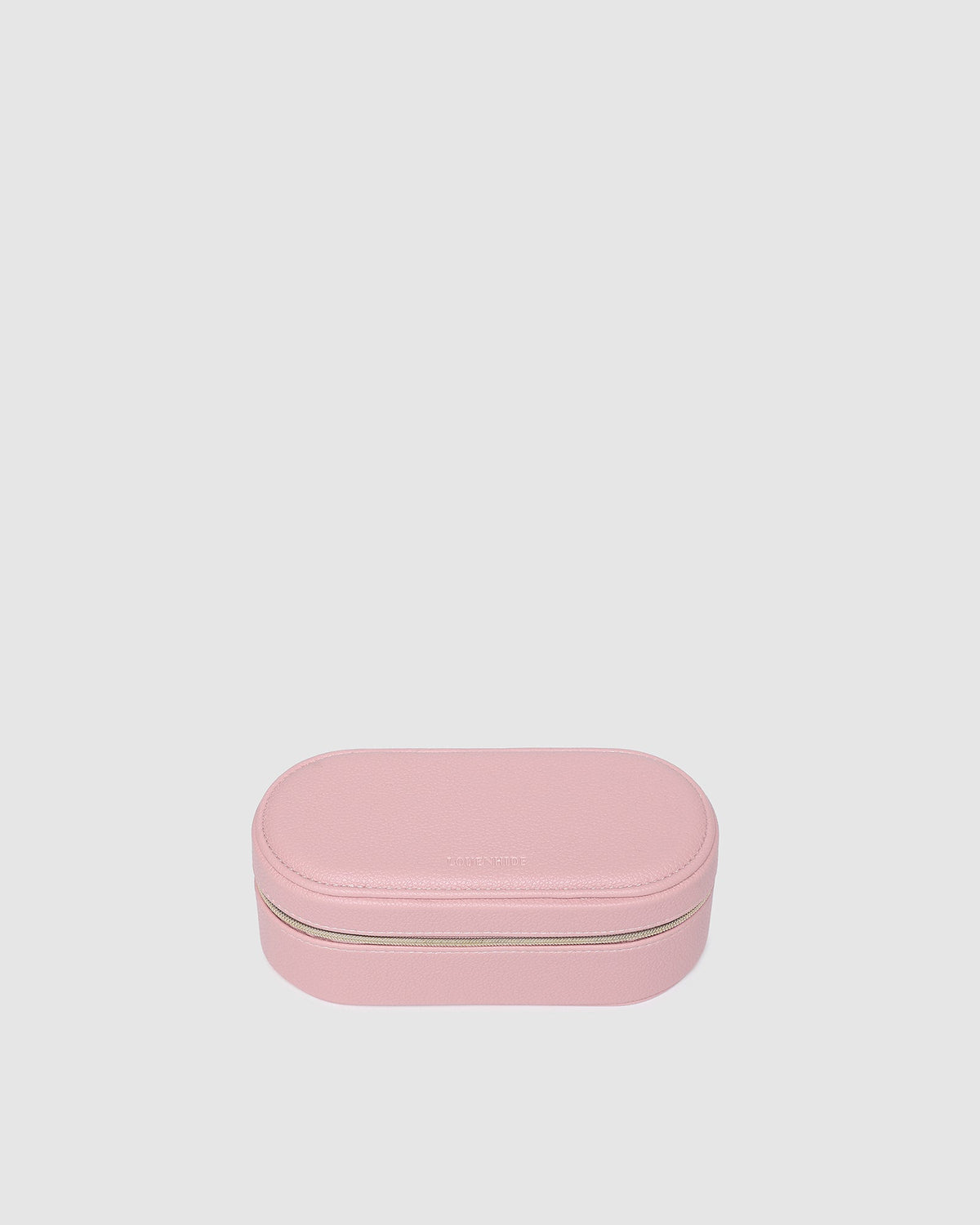 Charlee Pink mini jewellery box in vegan leather
