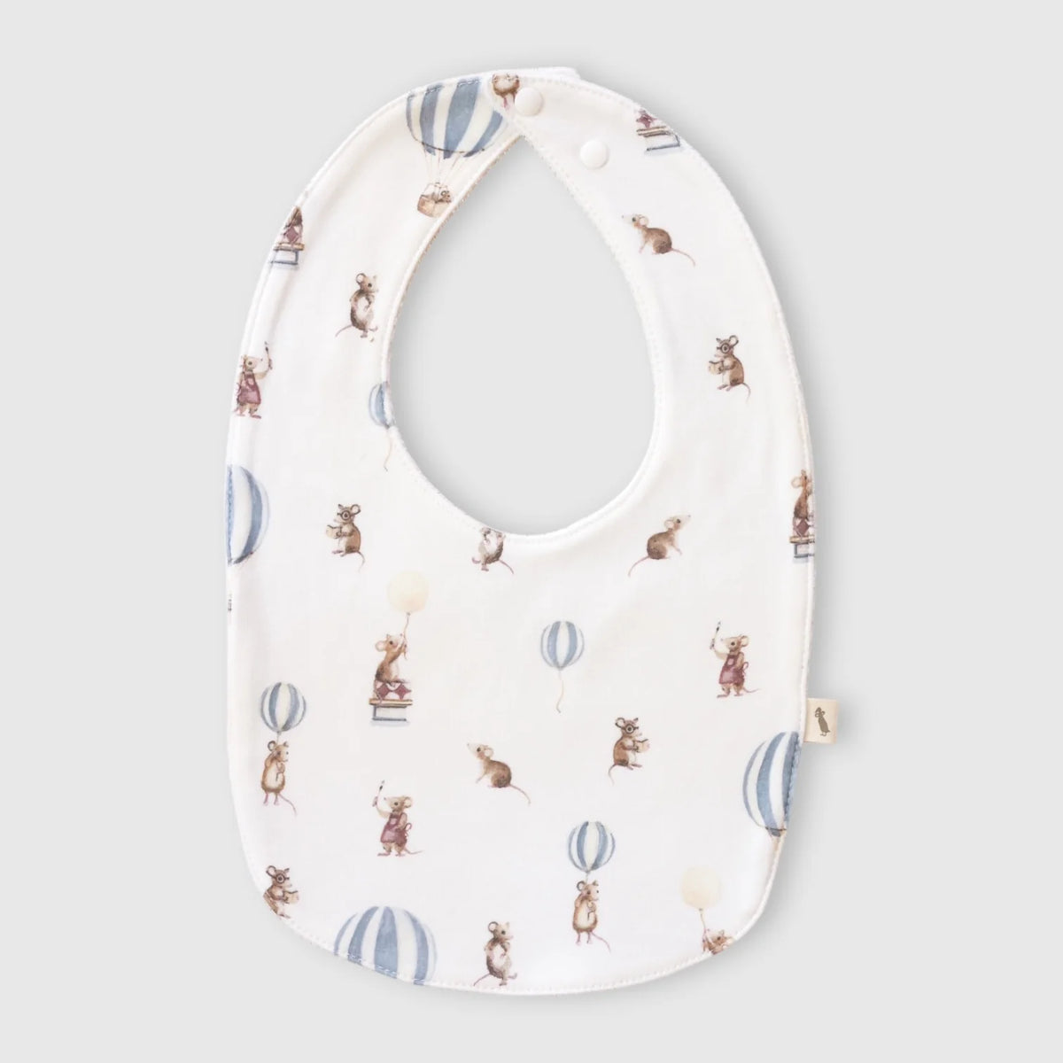 Adjustable cotton baby bib designed in Australia