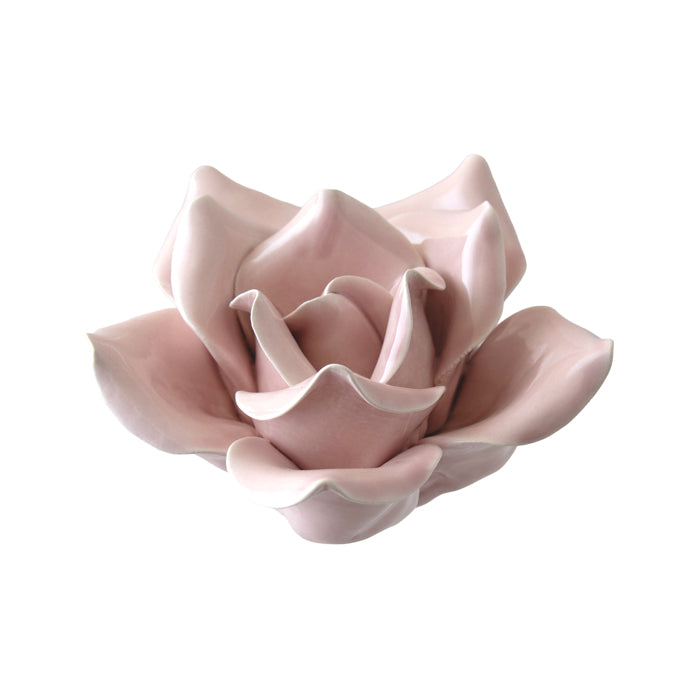 Spring Ceramic Rose Ornament- Pink