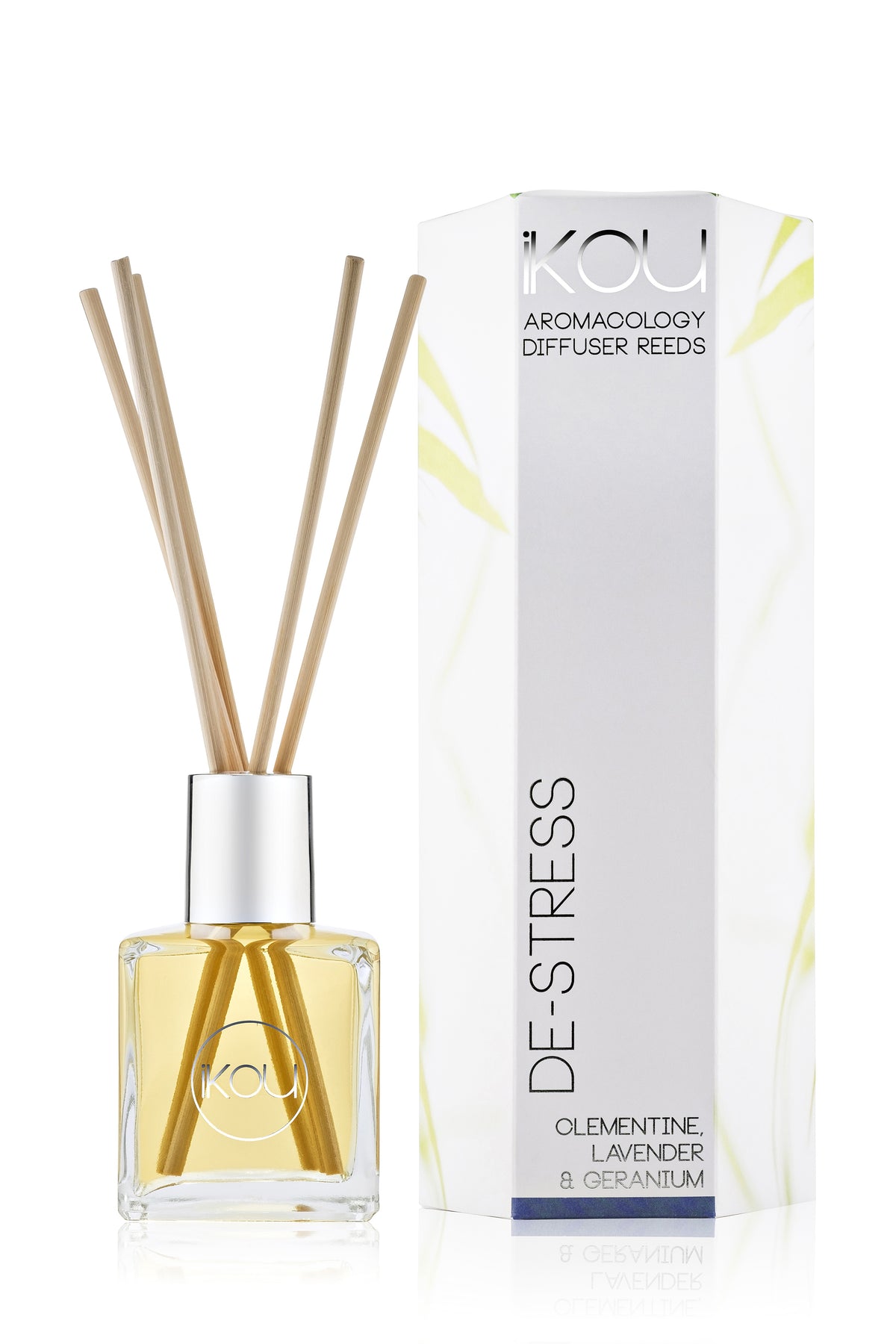 iKOU De-Stress reed diffuser 200ml with natural essential oils for relaxation and sleep