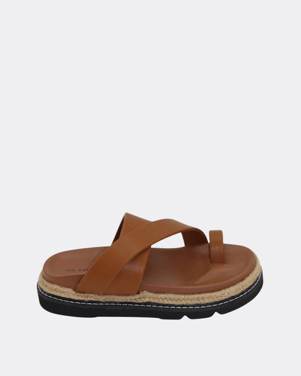 POPPY - TAN shoes slides