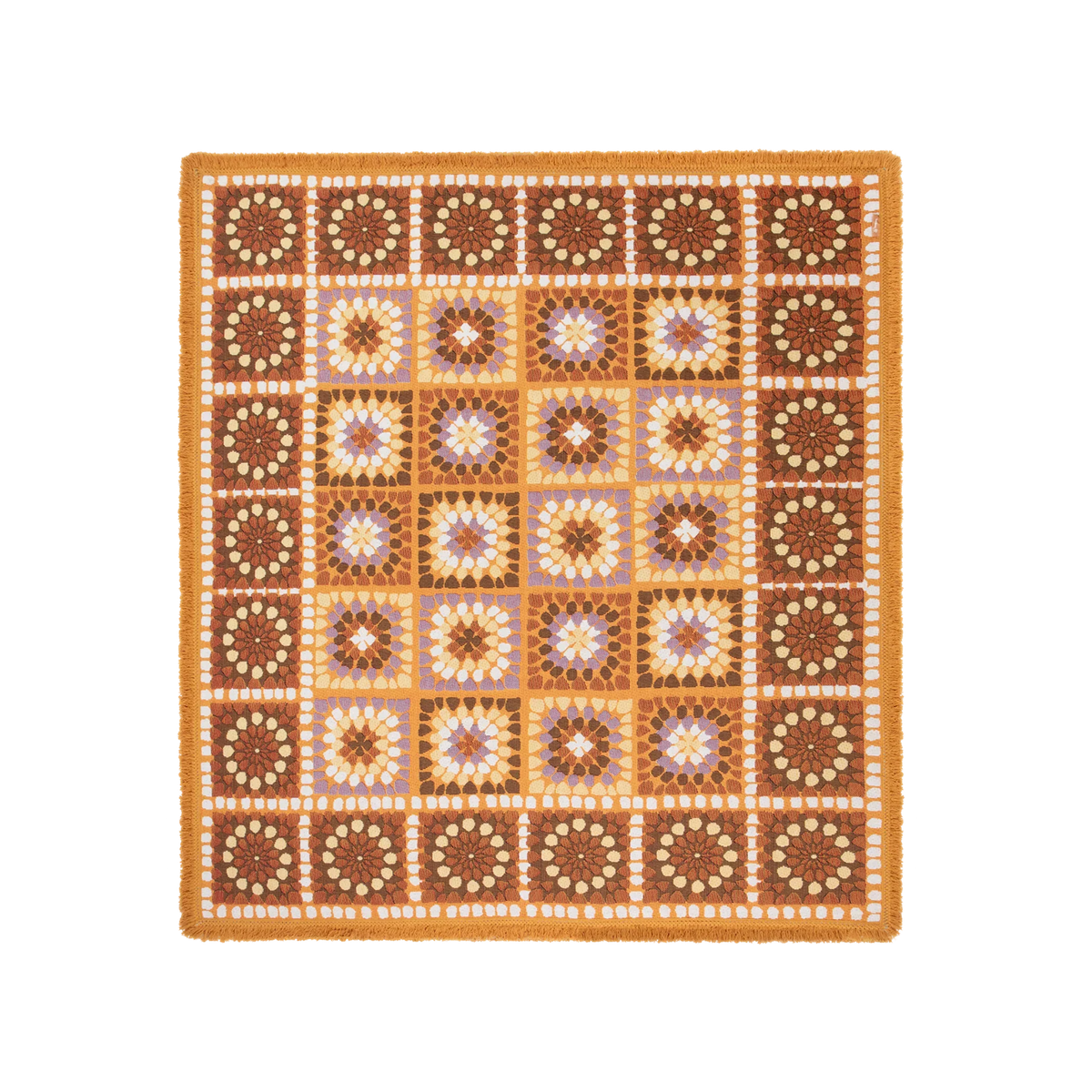 Granny Square Throw Chai