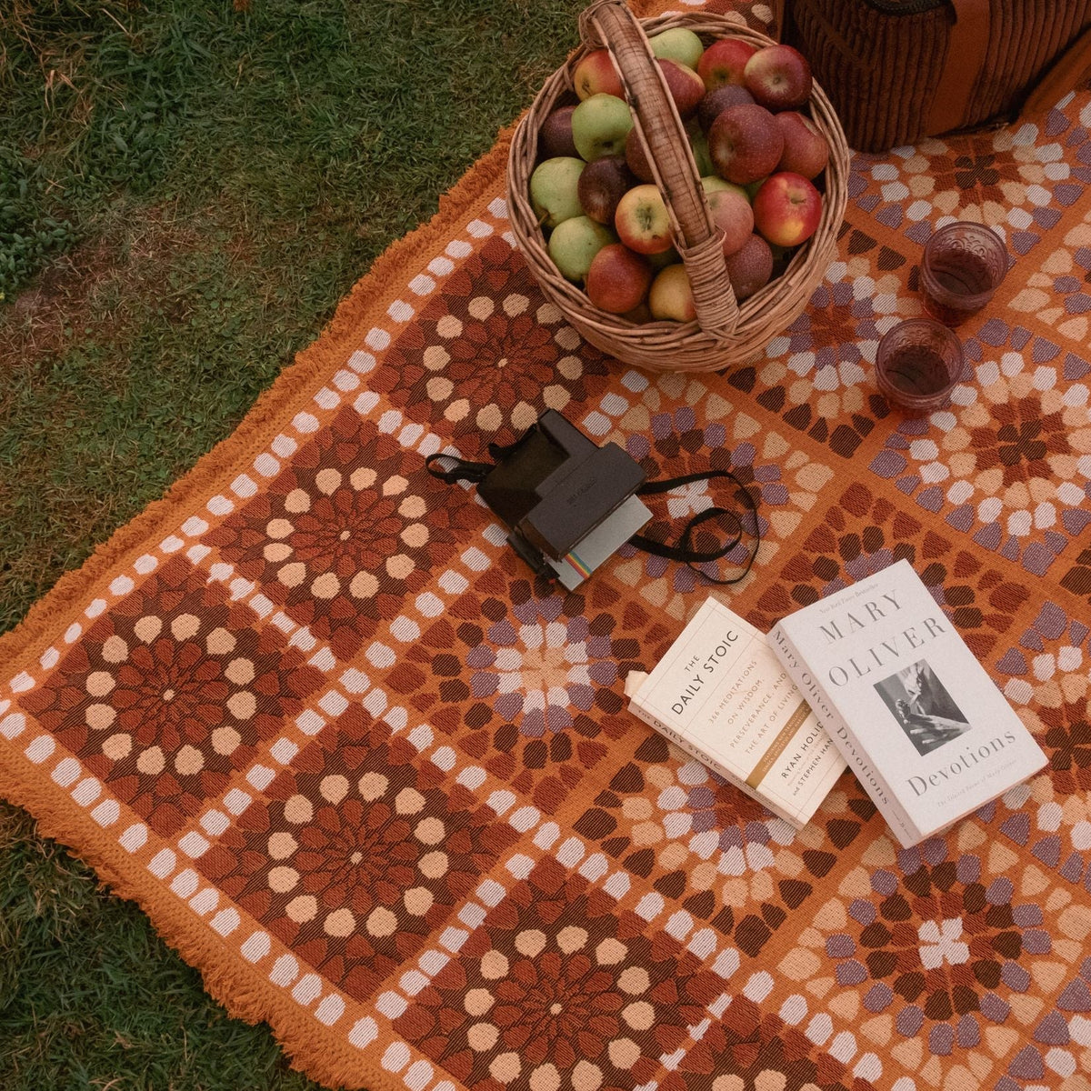 Granny Square Throw Chai