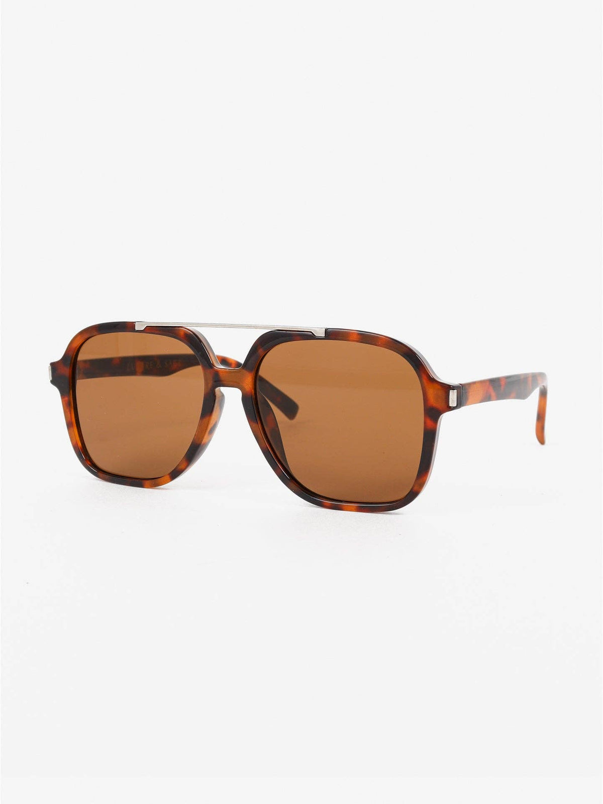 Giselle Aviator Sunglasses in Tortoiseshell