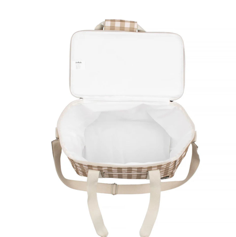 Picnic Bag Cooler Olive Check Kollab