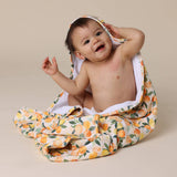 Sunny Citrus Organic Hooded Baby Towel