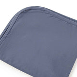 Indigo Baby Jersey Wrap & Beanie Set