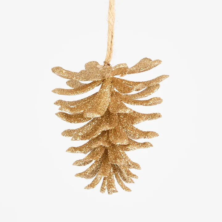 Glitter Hanging Pinecone