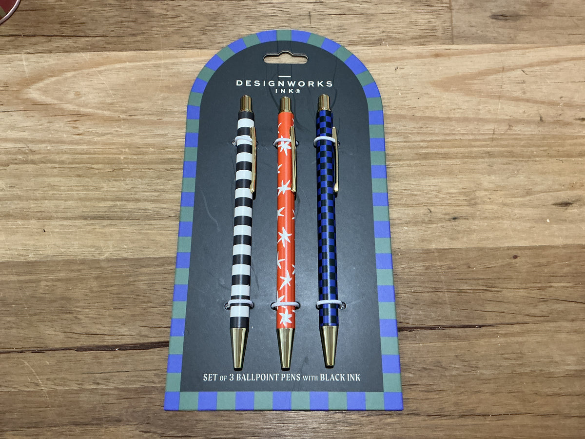 Dopo Set of Pens Star Check Stripe