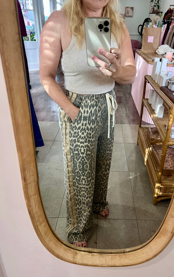 Leopard Racer Pant