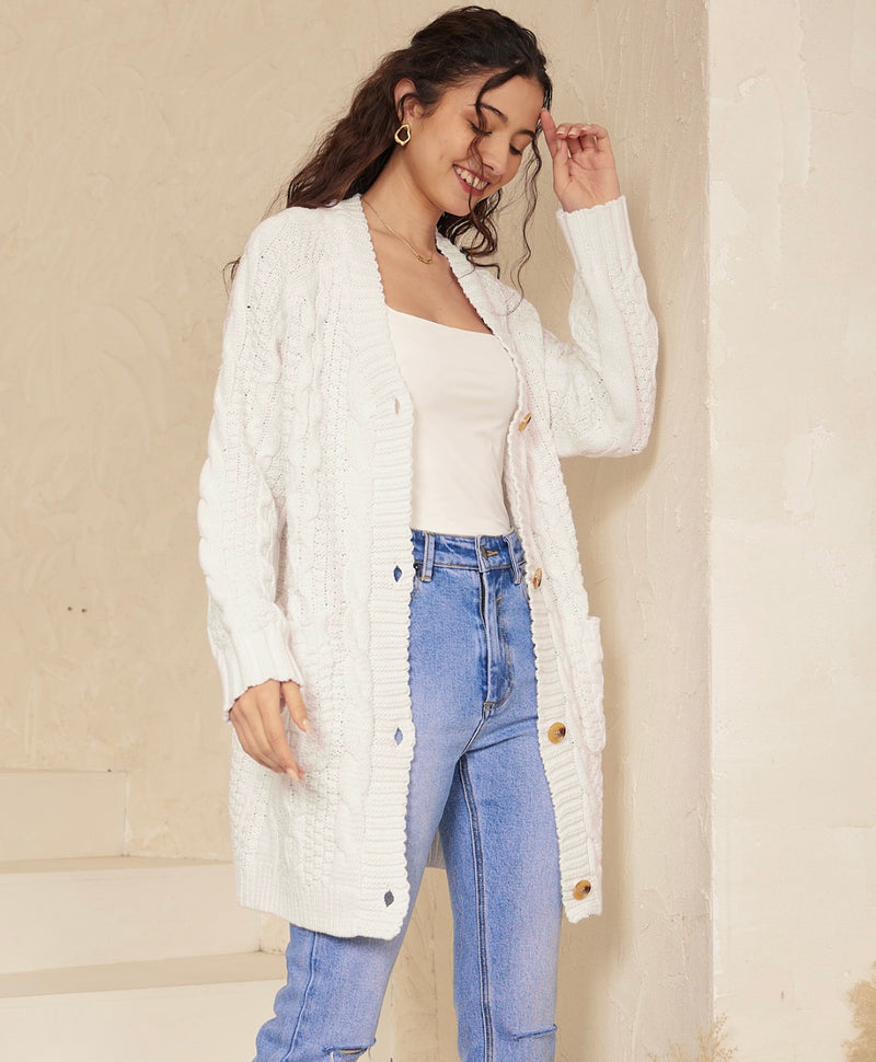 Mayflower White Cardigan