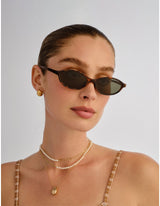 Earthshine Sunglasses – Dark Tort Micro Oval Sunglasses