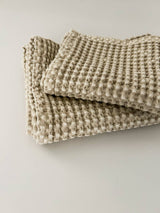 Natural Waffle Face Cloth 100% Organic Cotton Rustic