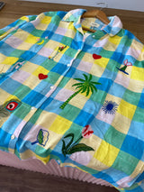 Embroidered Check Shirt