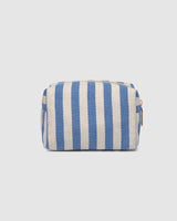 Addi Pouch – Blue Stripe Canvas Zip Pouch
