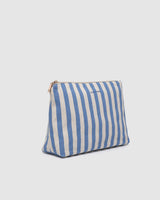 Nala Makeup Bag – Persian Blue Canvas Cosmetic Bag