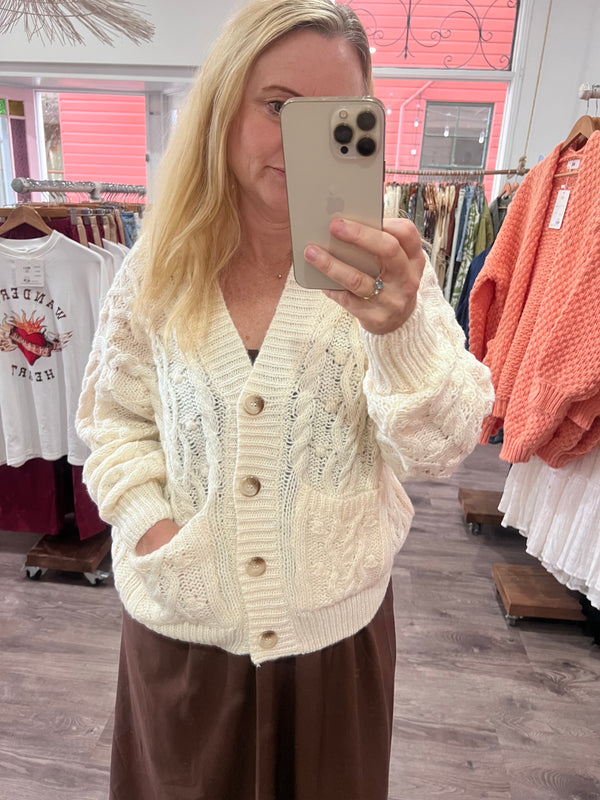 Reeve Cable Crop Cardi