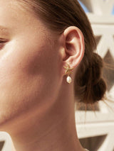 Starfish Pearl 18K Gold Plated Earrings