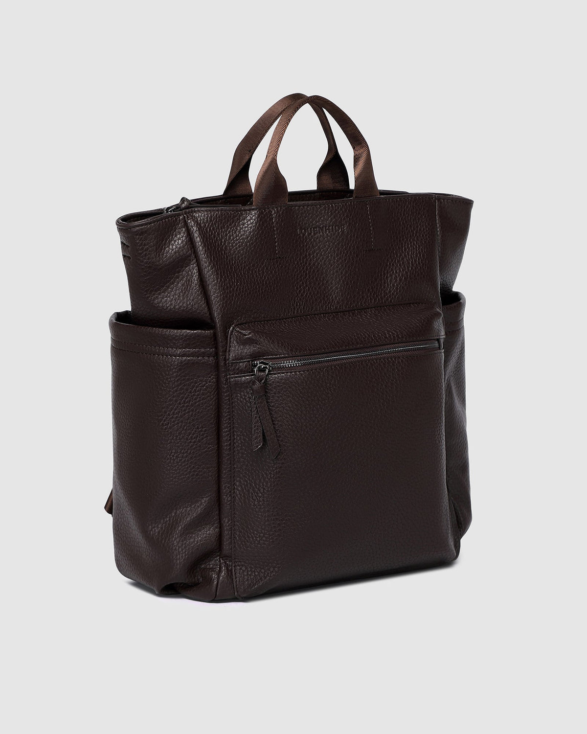 Bronx Backpack – Chocolate Vegan Leather Convertible Backpack