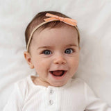 Coral Velvet Bow