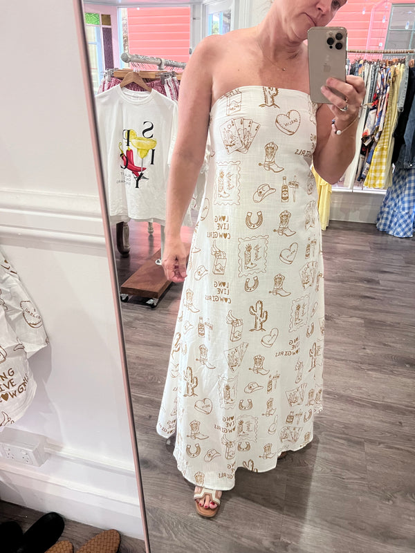 Darlin White Maxi Dress By Frankie